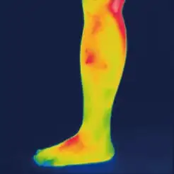 着用前サーモグラフィ
