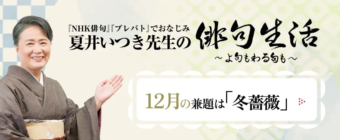 画像：夏井いつき先生の俳句生活～よ句もわる句も～
