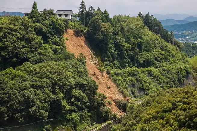 土砂災害のリスクが高まっている イメージ