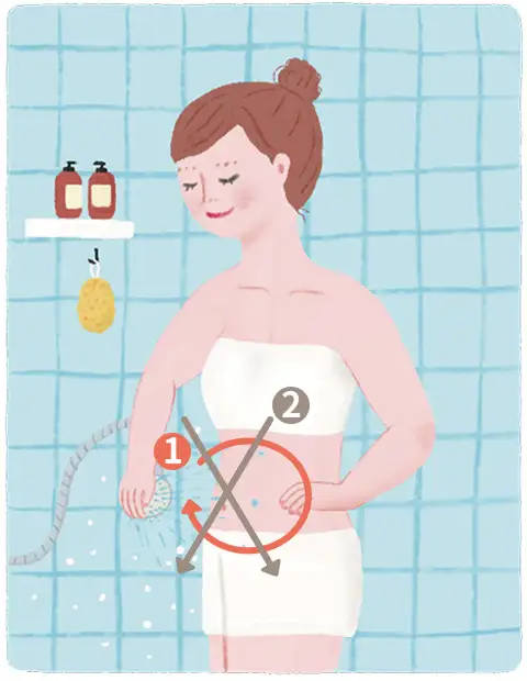 お腹マッサージイメージ