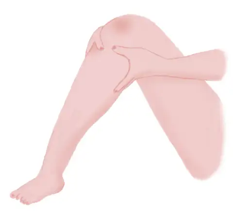 膝の裏マッサージイメージ