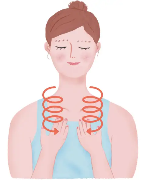 デコルテマッサージイメージ