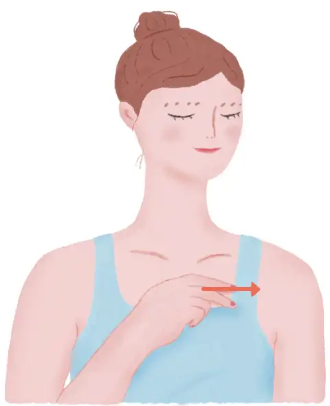 デコルテマッサージイメージ