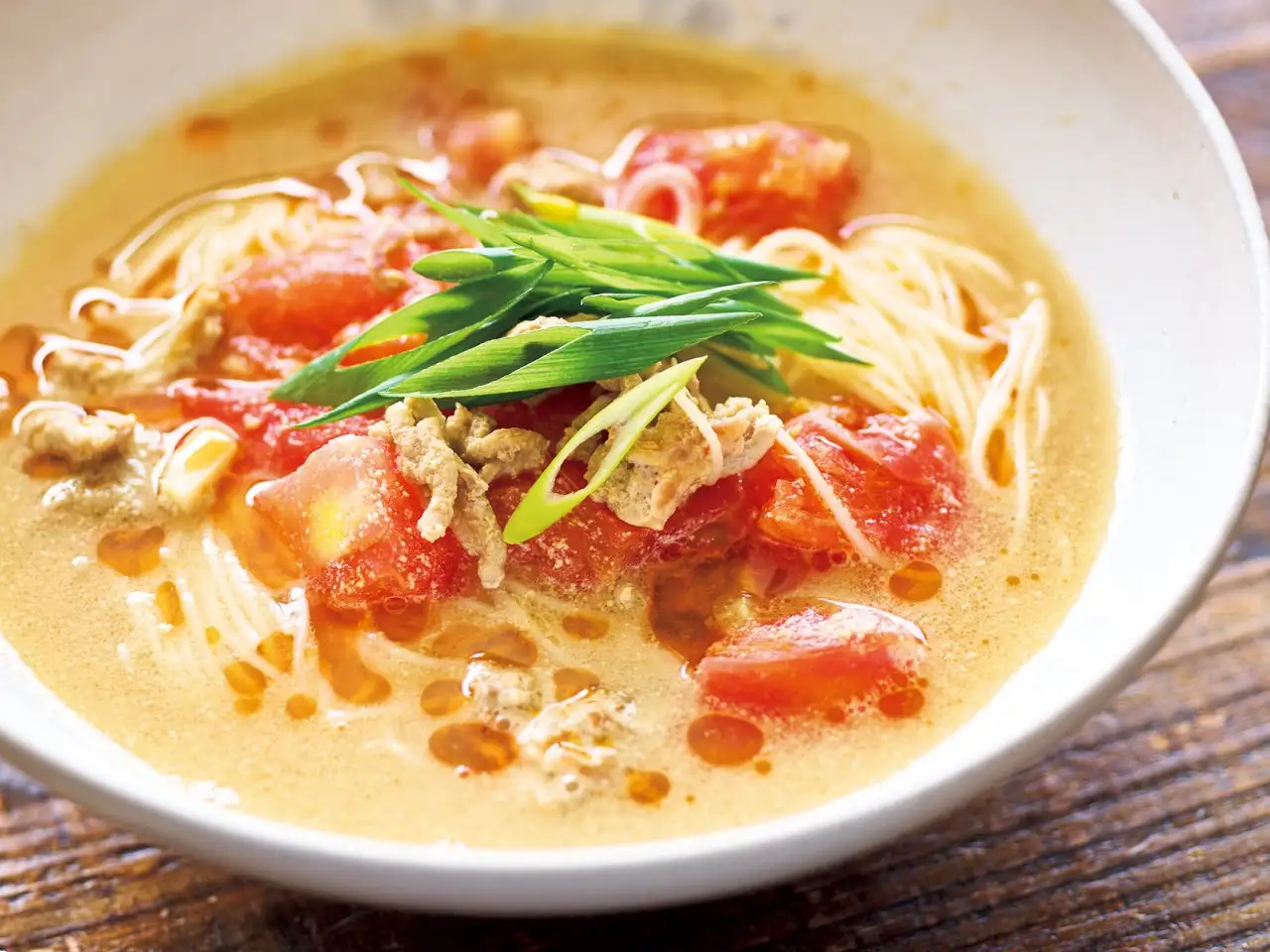 トマトの味噌にゅうめん イメージ