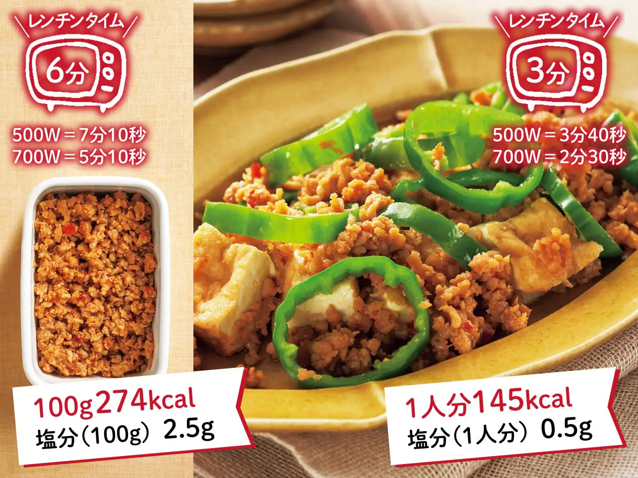 肉みそそぼろの厚揚げ煮 イメージ