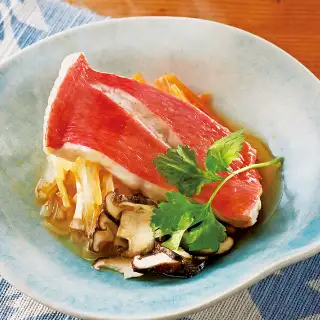 きんめだいの三色野菜蒸し イメージ