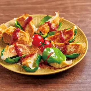 冷凍ギョーザで「ピーマンの肉“詰めない”」 イメージ