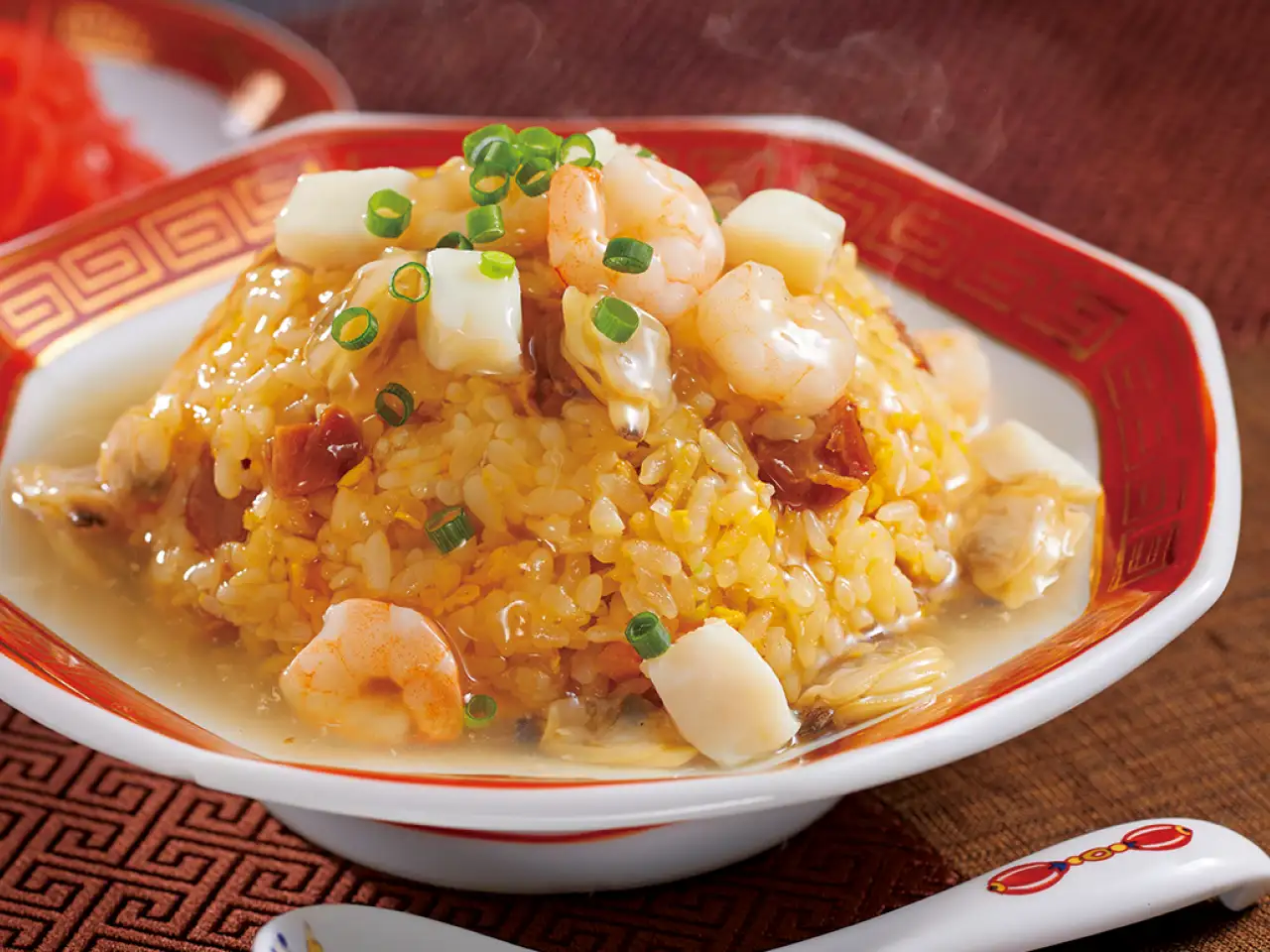 冷凍炒飯＆シーフードミックスで「海鮮あんかけ炒飯」 イメージ