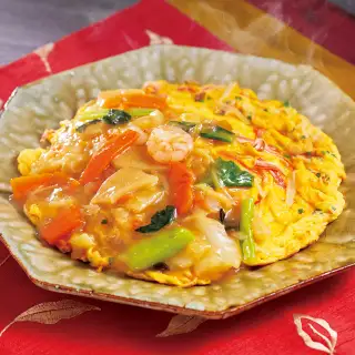 冷凍中華丼の具で「かんたんカニ玉」 イメージ