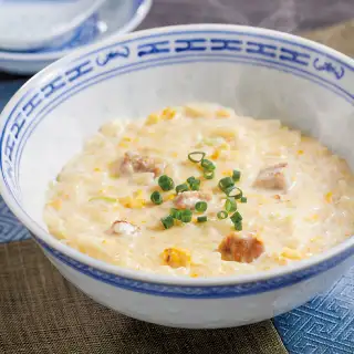 冷凍炒飯で「ミルク中華粥」 イメージ