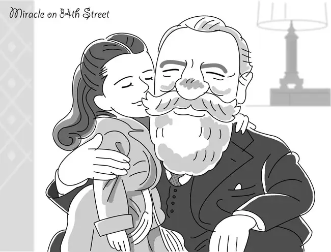 『三十四丁目の奇蹟』のイラスト