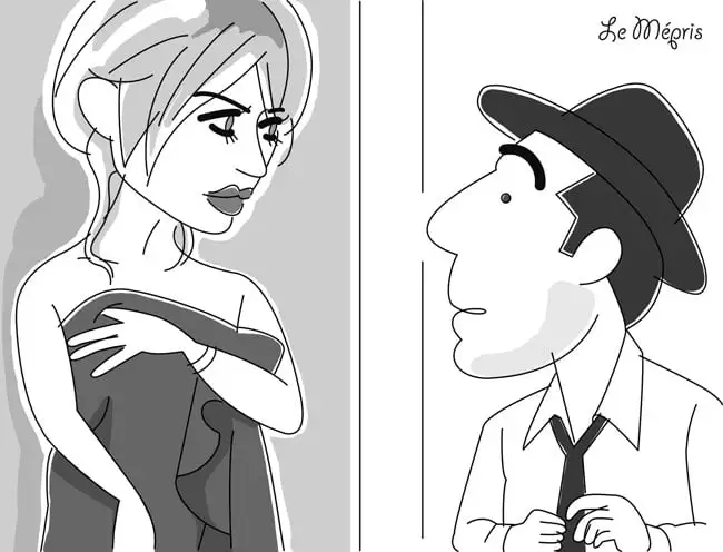 『軽蔑』のイラスト