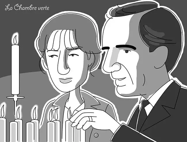 『緑色の部屋』のイラスト